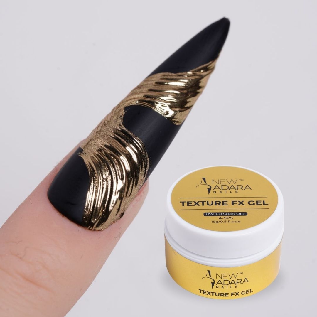 New Adara Texture Gel – nail art example