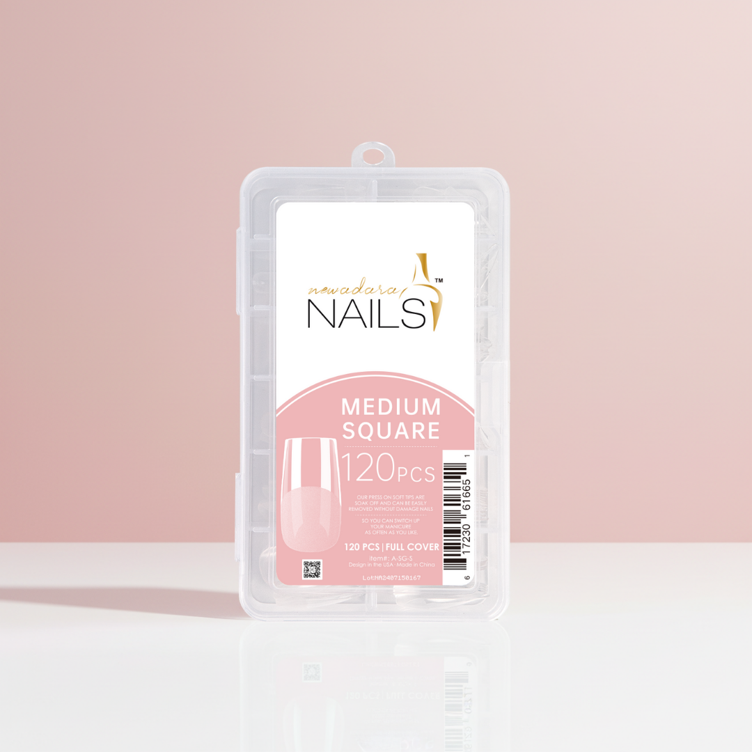 New Adara Soft Gel Tips – Medium Square