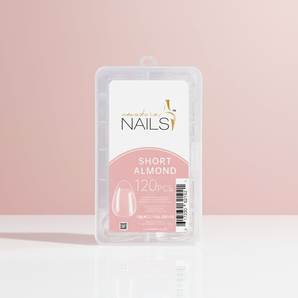 New Adara Soft Gel Tips – Short Almond