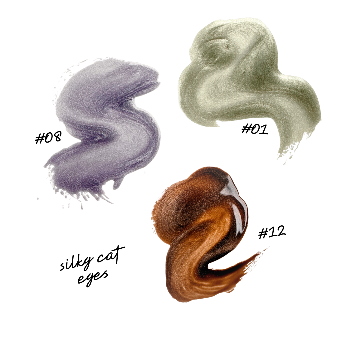 New Adara Silky Cat Eye Gel Polish – shades #01, #08, #12
