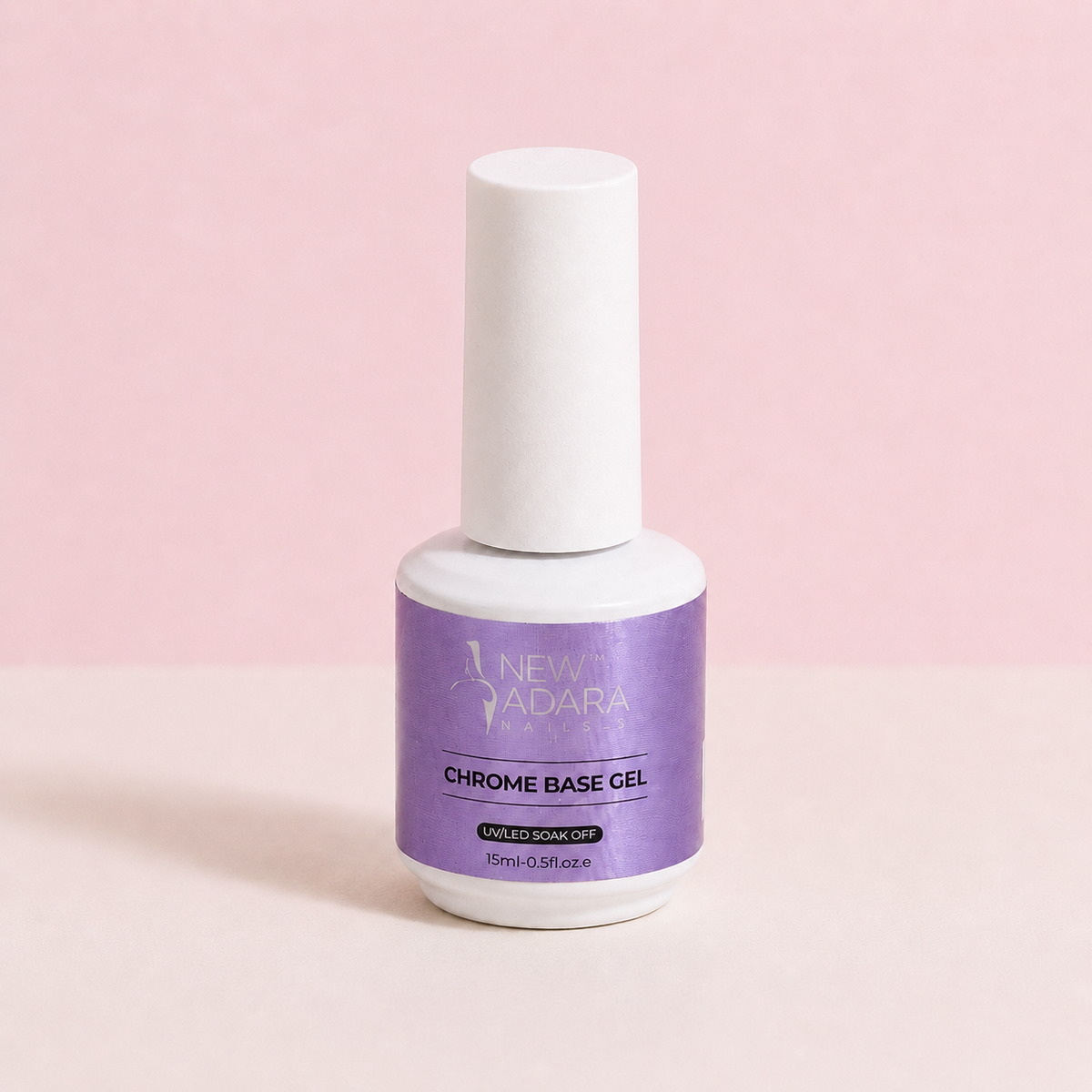 New Adara Chrome Base Gel 15ml – professional nail product photo