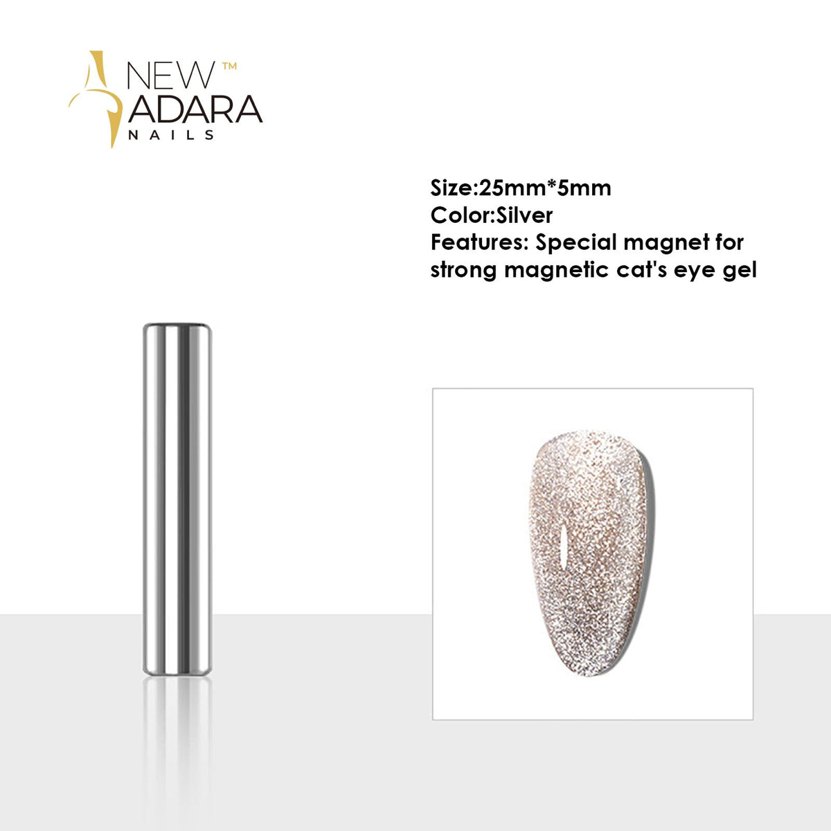 New Adara Cylindrical Magnet – cat eye gel magnet