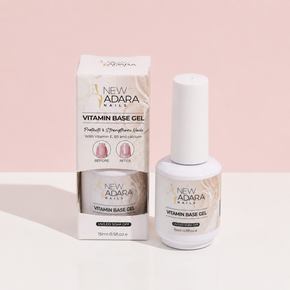 New Adara Vitamin Base Gel 15ml – professional base gel