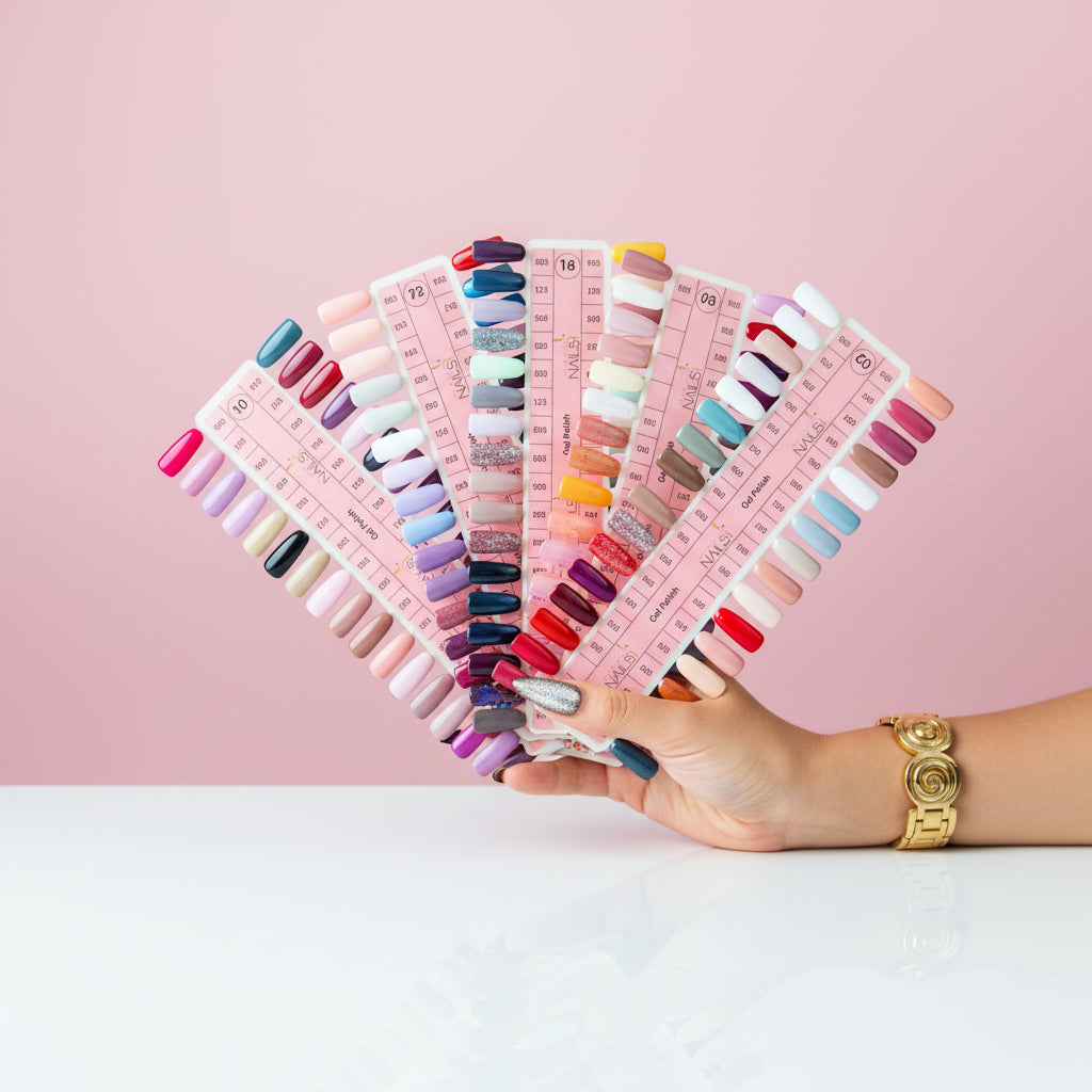 New Adara Gel Polish professional UV/LED soak-off gel color chart, 117 shades for nail techs