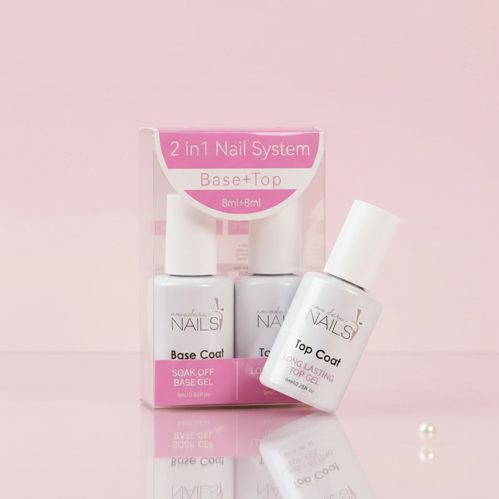 New Adara Duo Base & Top Coat Gel – professional 2-in-1 gel