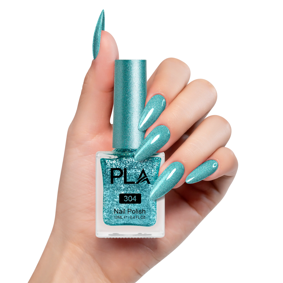 PLA Nail Lacquer #304 Twinklin' Turquoise