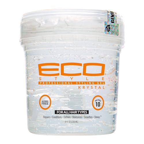 Eco Style Krystal Styling Gel Strong Hold Weightless 8 oz