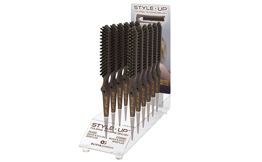 Olivia Garden Style-Up Teasing Brush 12-pc display