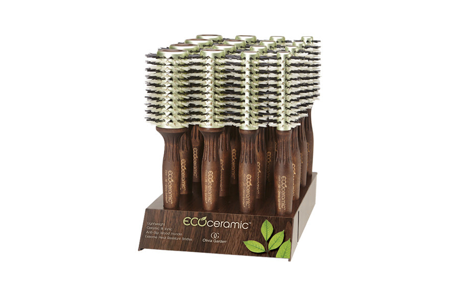 Olivia Garden EcoCeramic Firm Bristle display