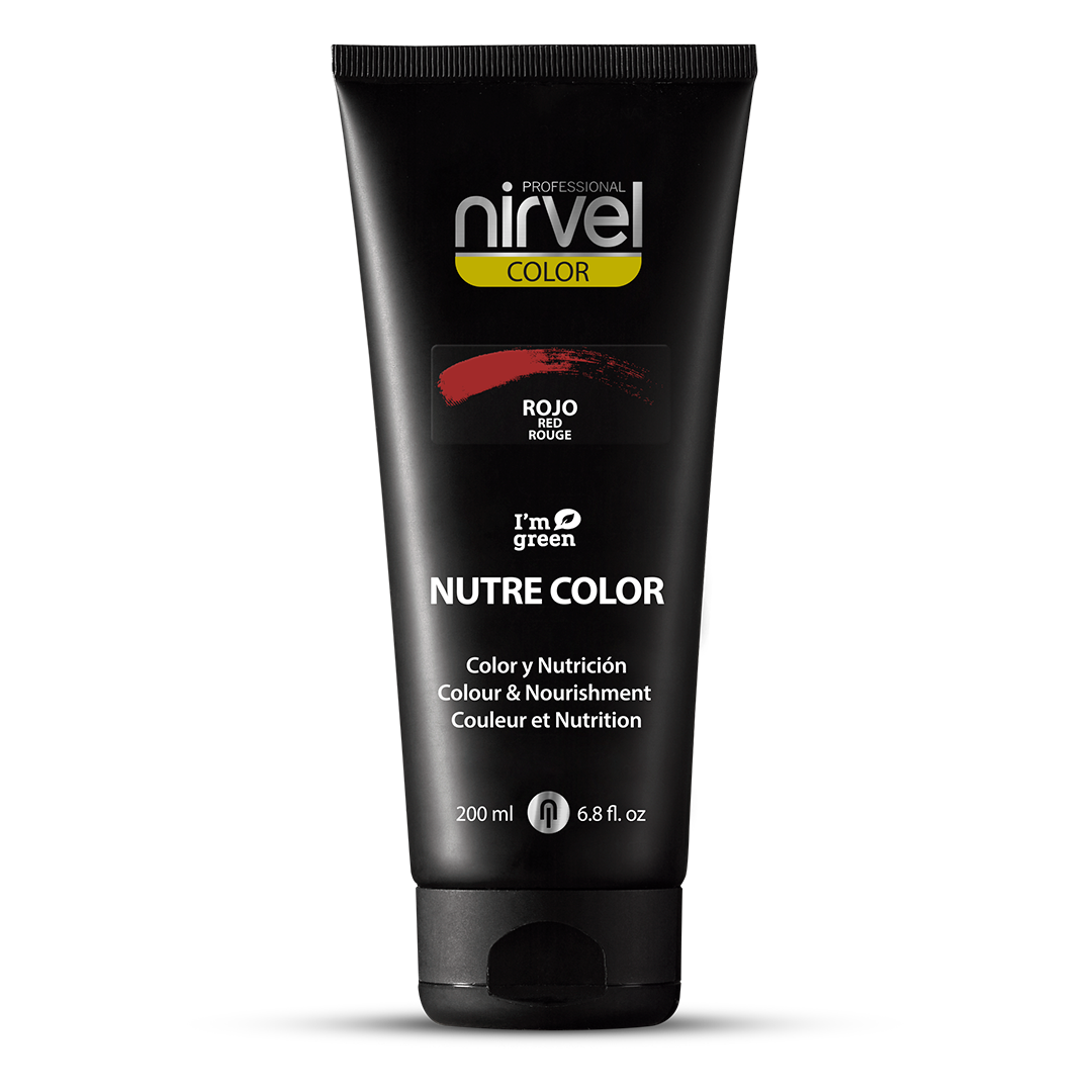 Nirvel Nutre Color Red (Rojo) color-depositing hair mask 200 ml / 6.8 fl oz
