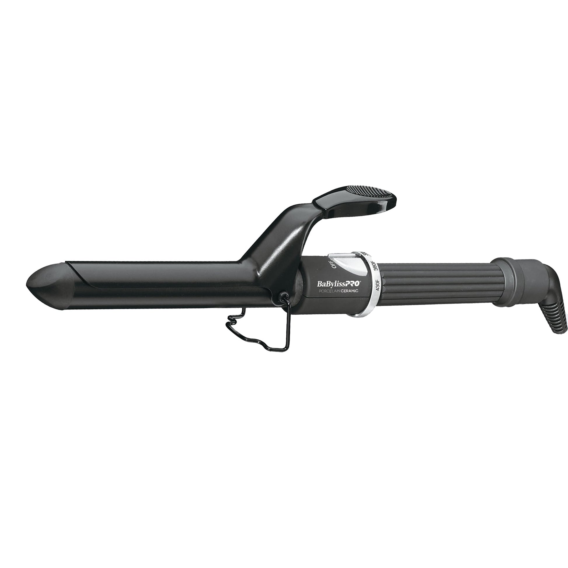 BaBylissPRO Porcelain Ceramic 1 inch Spring Curling Iron BP100SUC product view