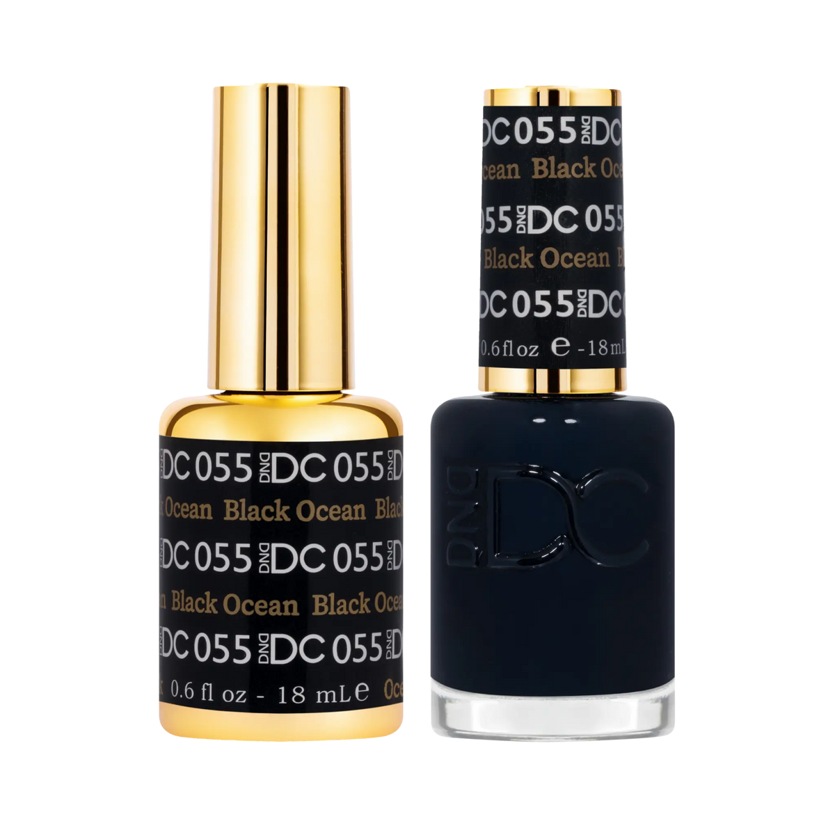DND DC Gel & Lacquer Duo Black Ocean #055