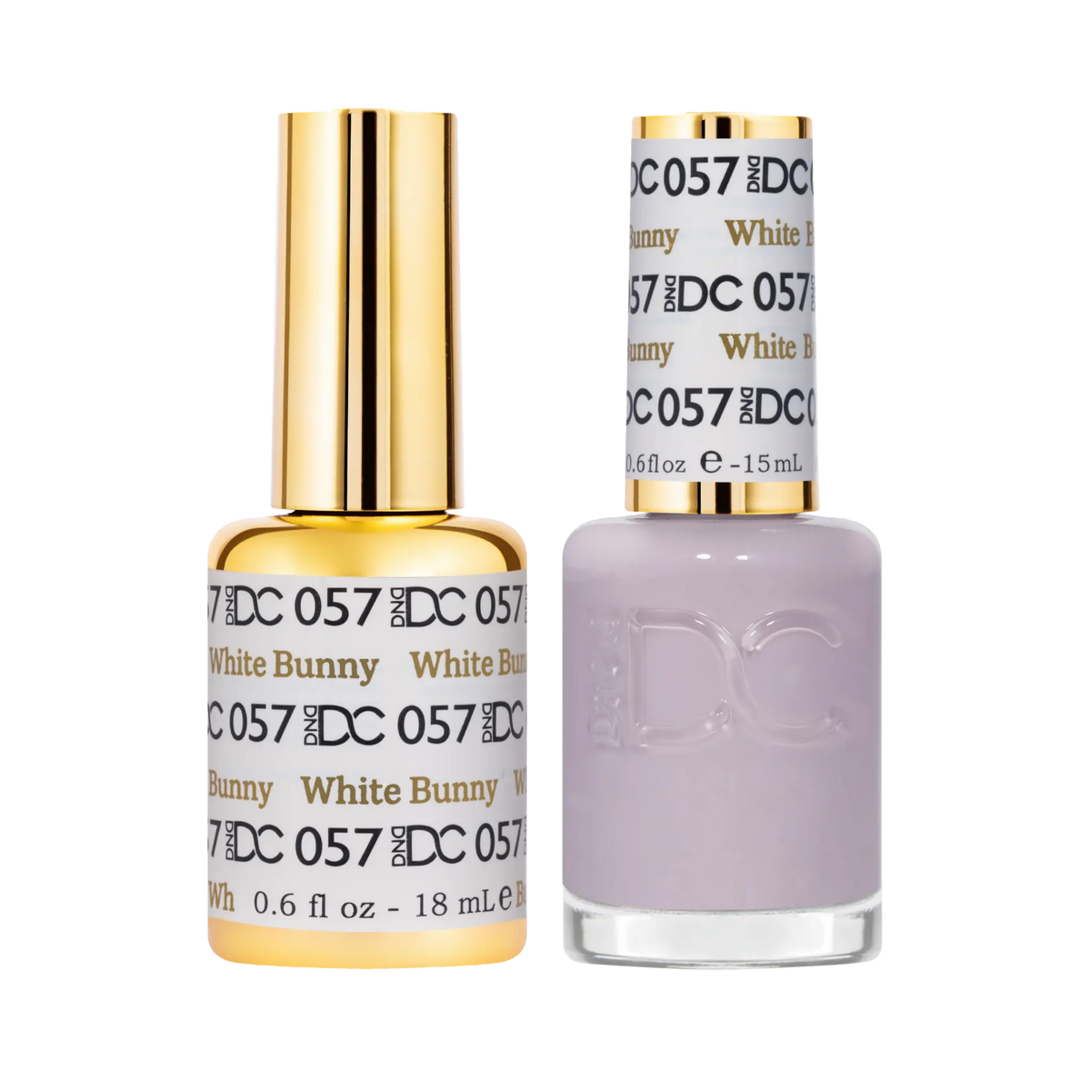 DND DC Gel & Lacquer Duo White Bunny #057