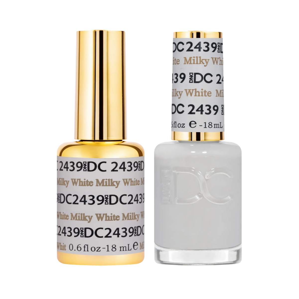 DND DC Gel & Lacquer Duo Milky White #2439