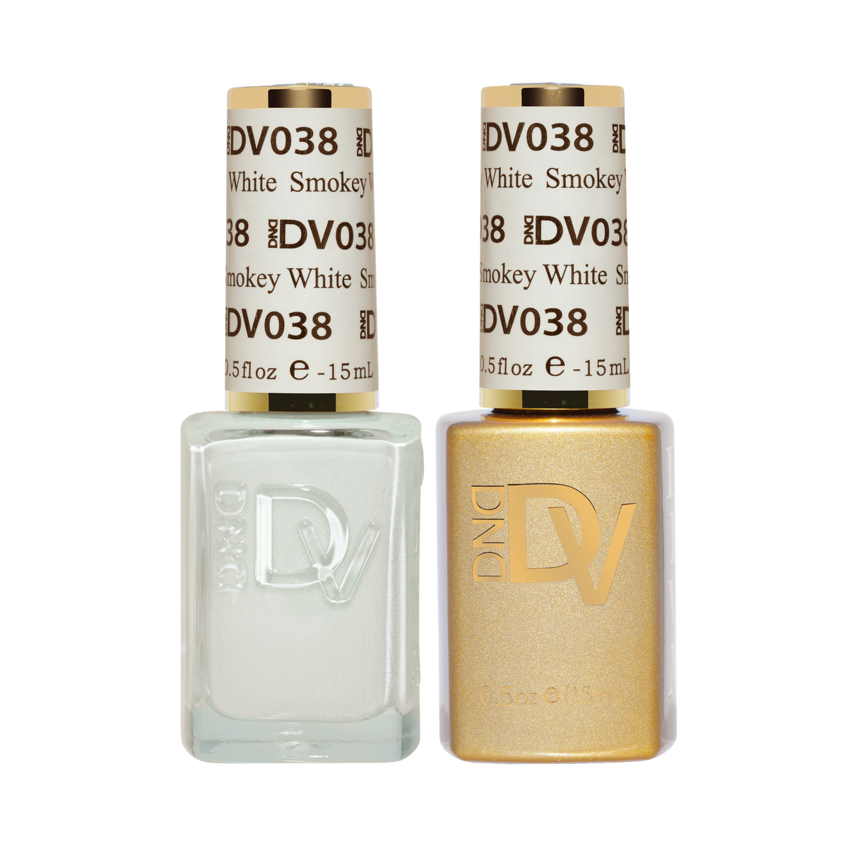 DND DIVA Gel & Lacquer Duo Smokey White #038