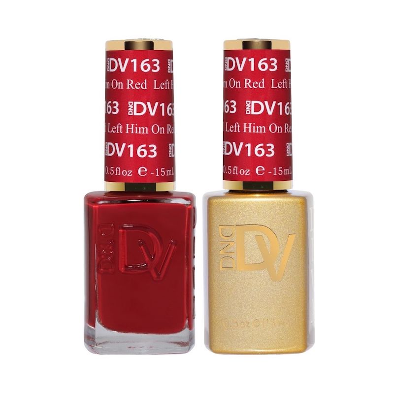 DND DIVA Gel & Lacquer Duo Left Him On Red #163