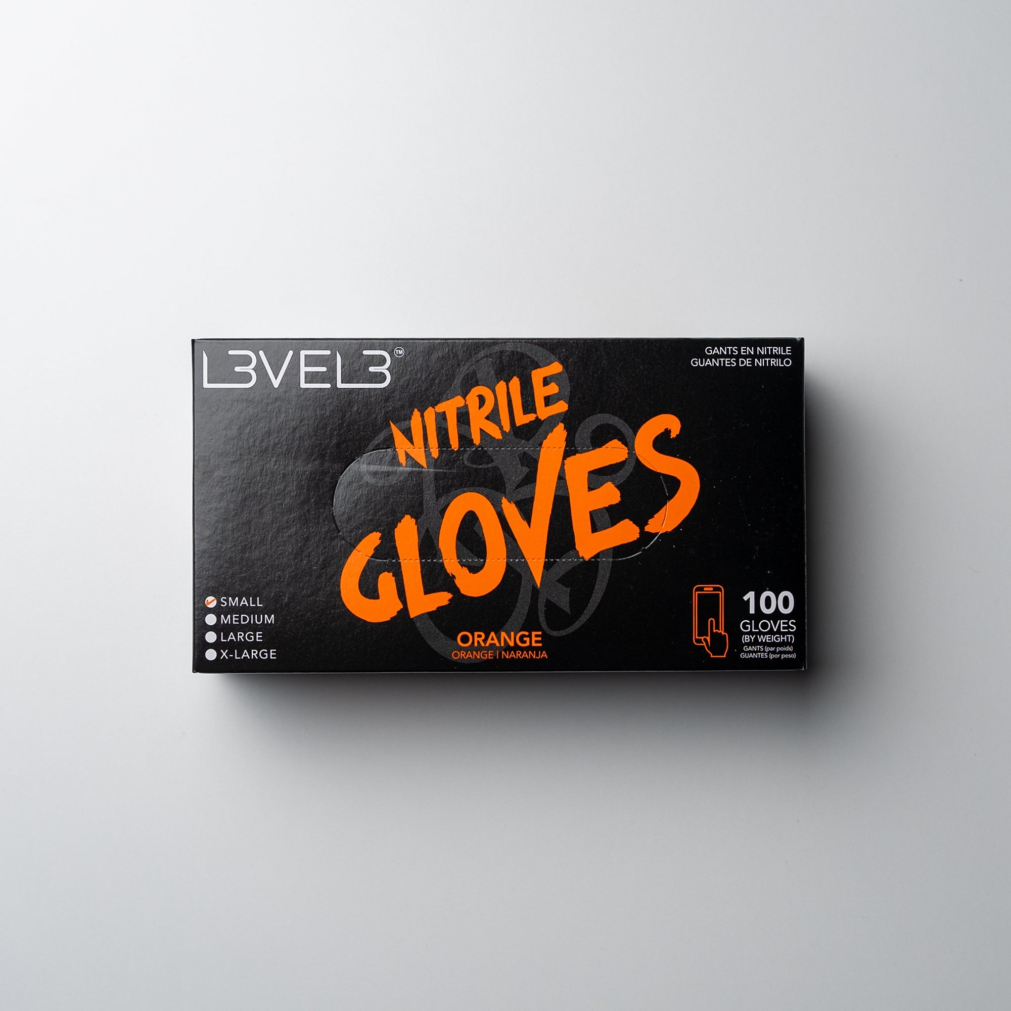 L3VEL3 Professional Nitrile Gloves Latex-Free Powder-Free 100 Pack
