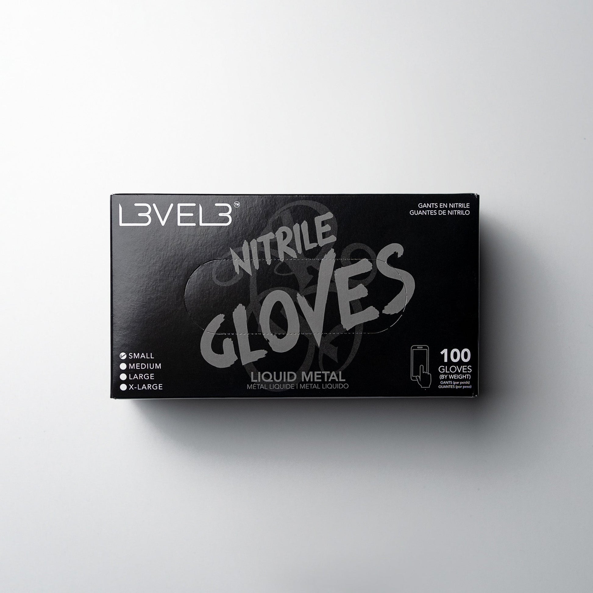 L3VEL3 Professional Nitrile Gloves Latex-Free Powder-Free 100 Pack