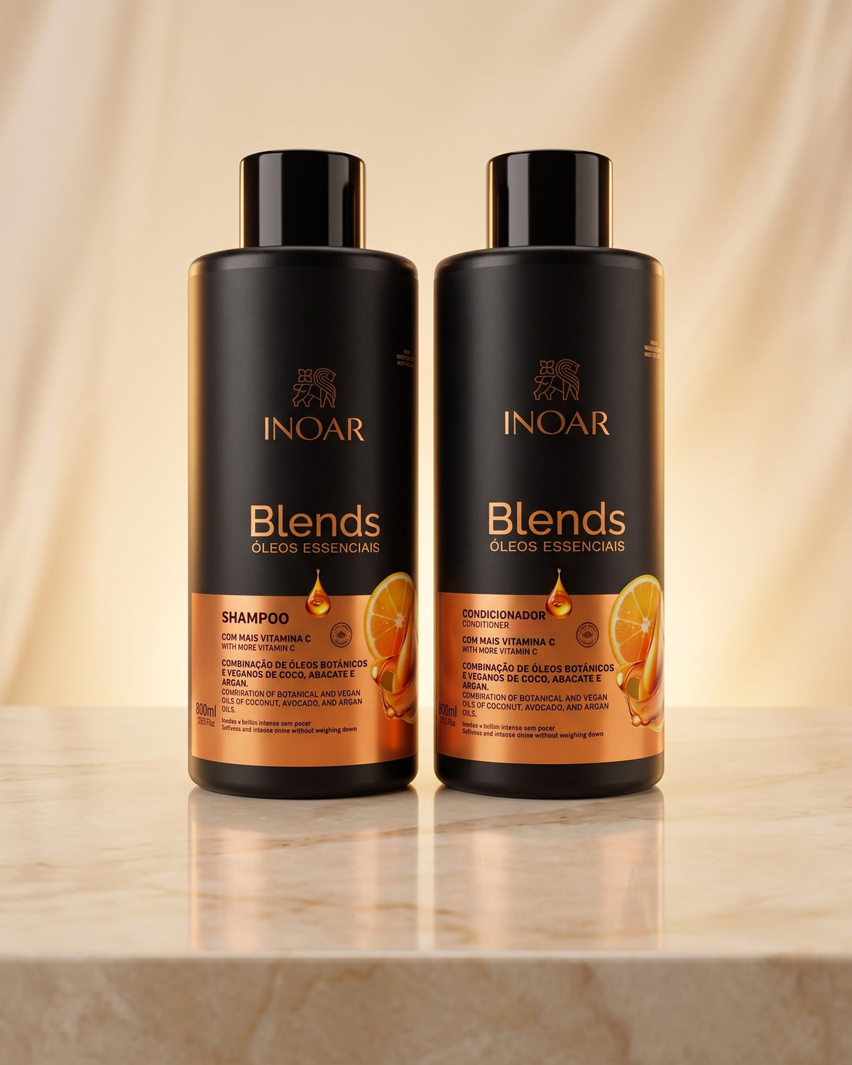 Inoar Blends shampoo and conditioner