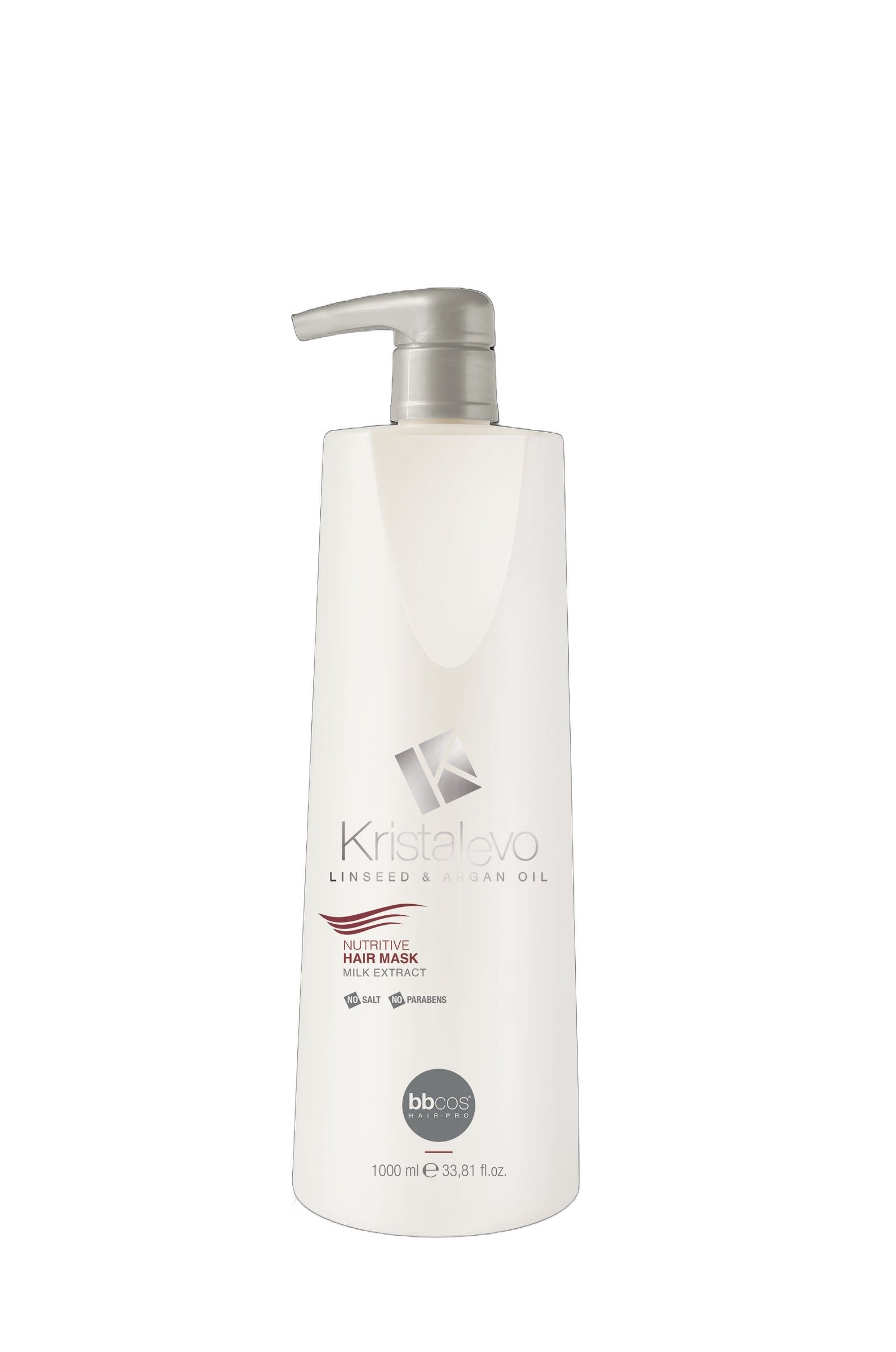 Bbcos Kristal Evo Nutritive Hair Mask with Linen Seeds on white background