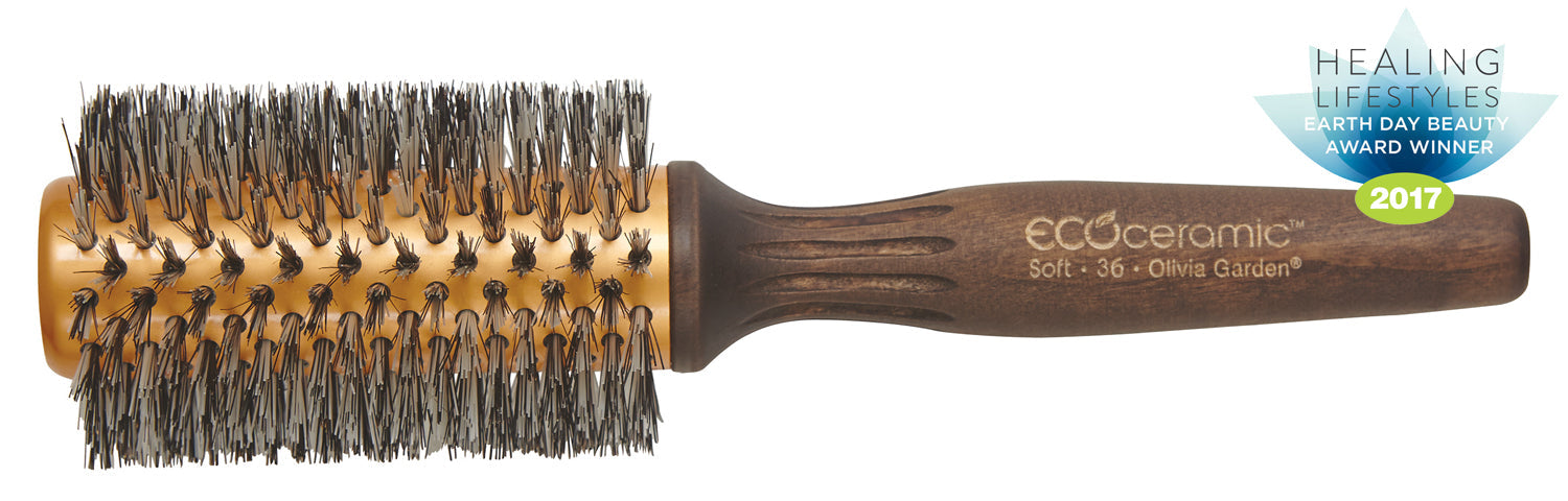 Olivia Garden EcoCeramic Soft Bristle sizes