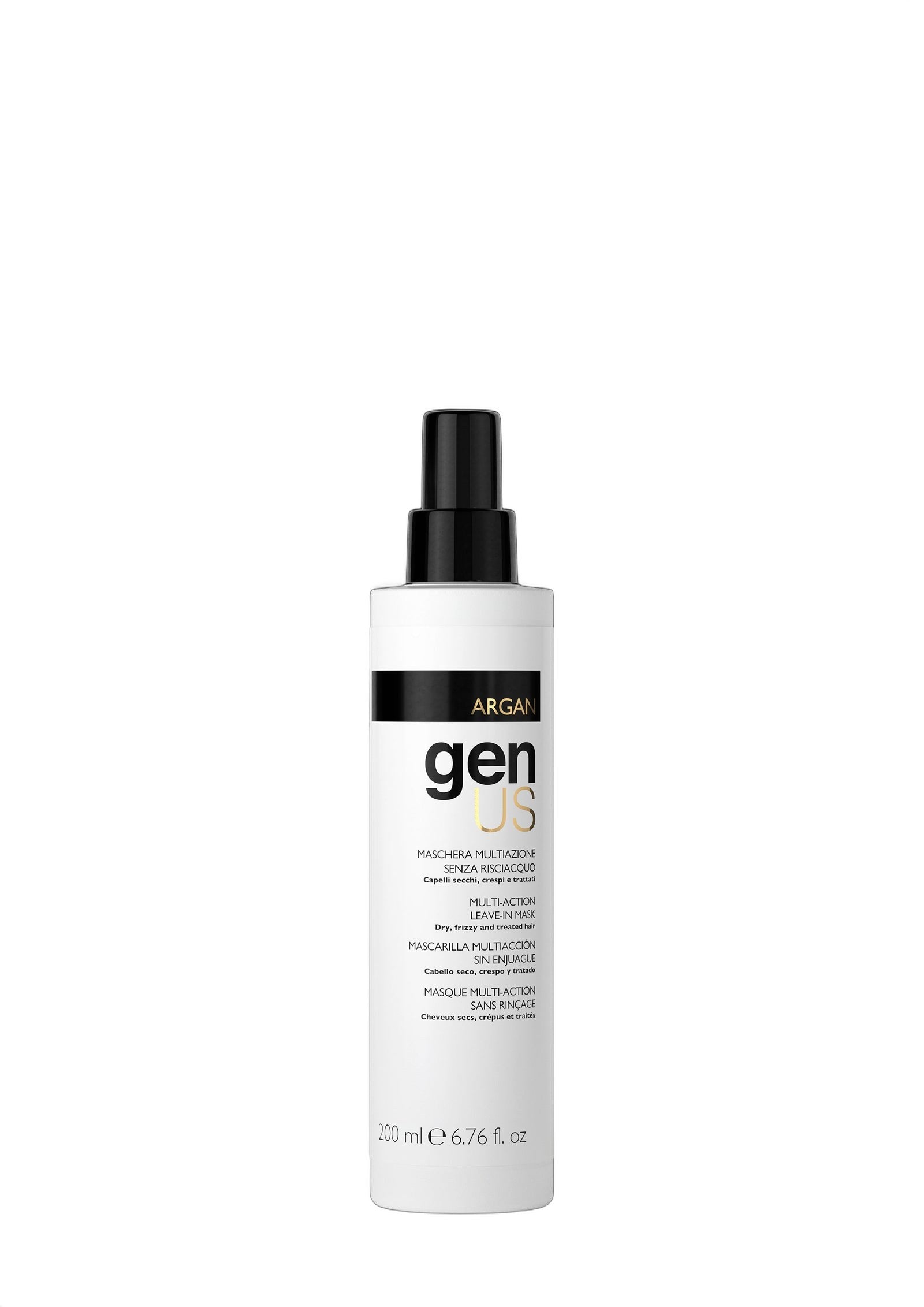 GENUS Argan Multi-action Leave-in Mask Spray 200ml on white background