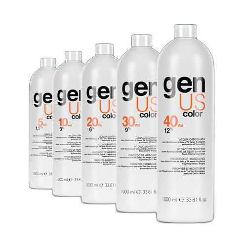 Genus Color Developer Professional Hair Coloring Solution 1000ml on white background