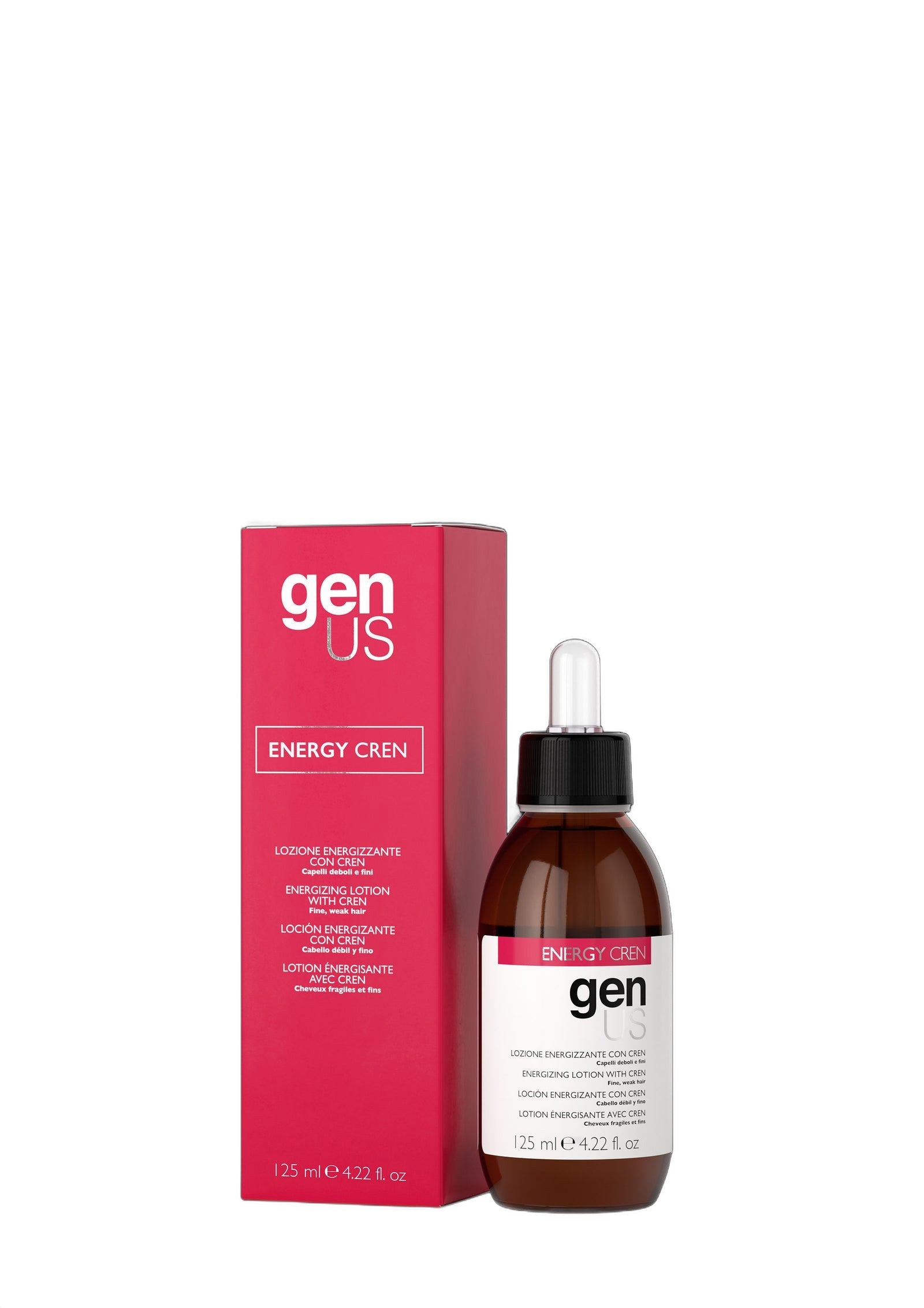 Genus Energy CREN Scalp Treatment Lotion 125ml Bottle on white background
