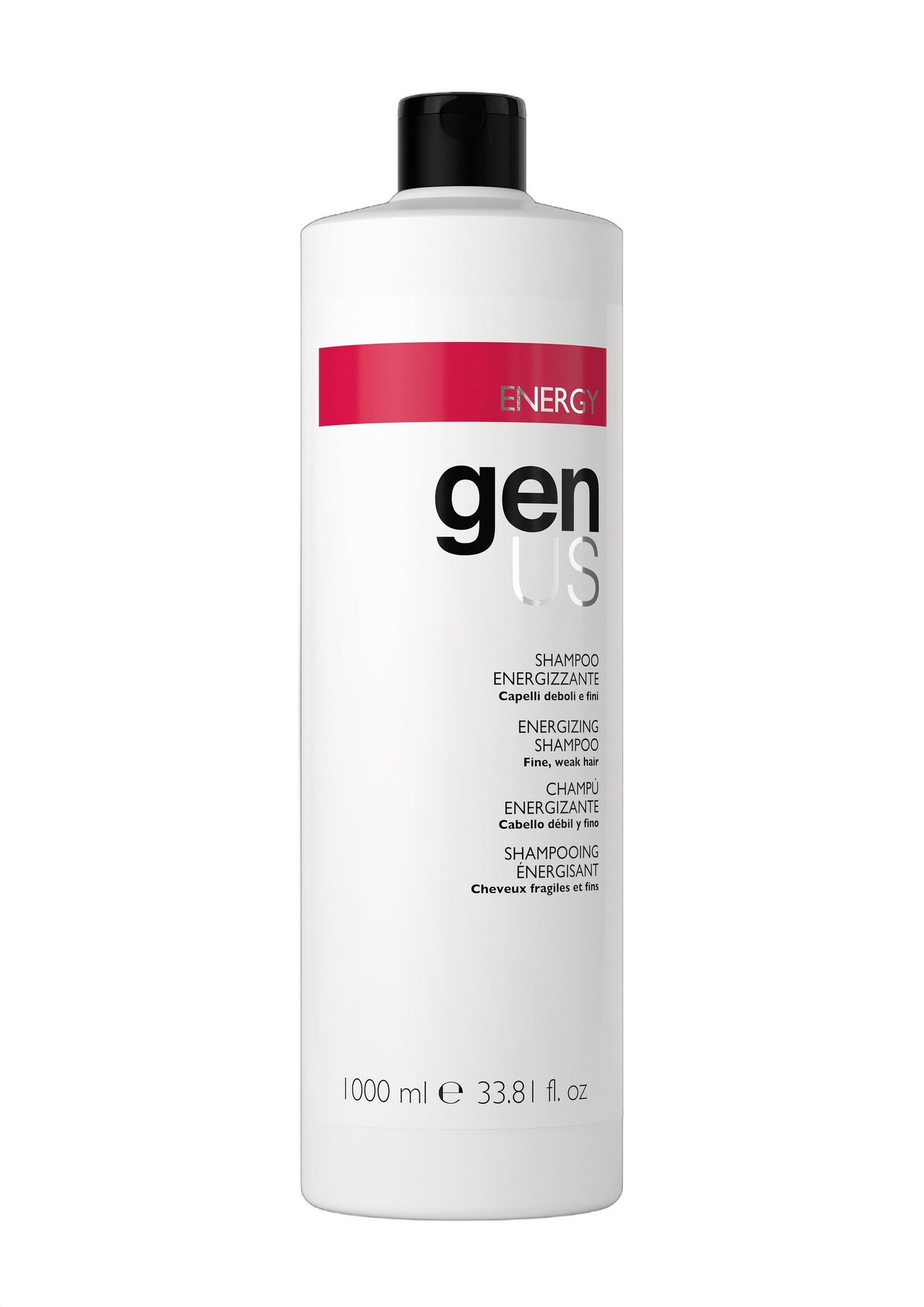 Genus Energy Energizing Shampoo for Fine Weak Hair on white background