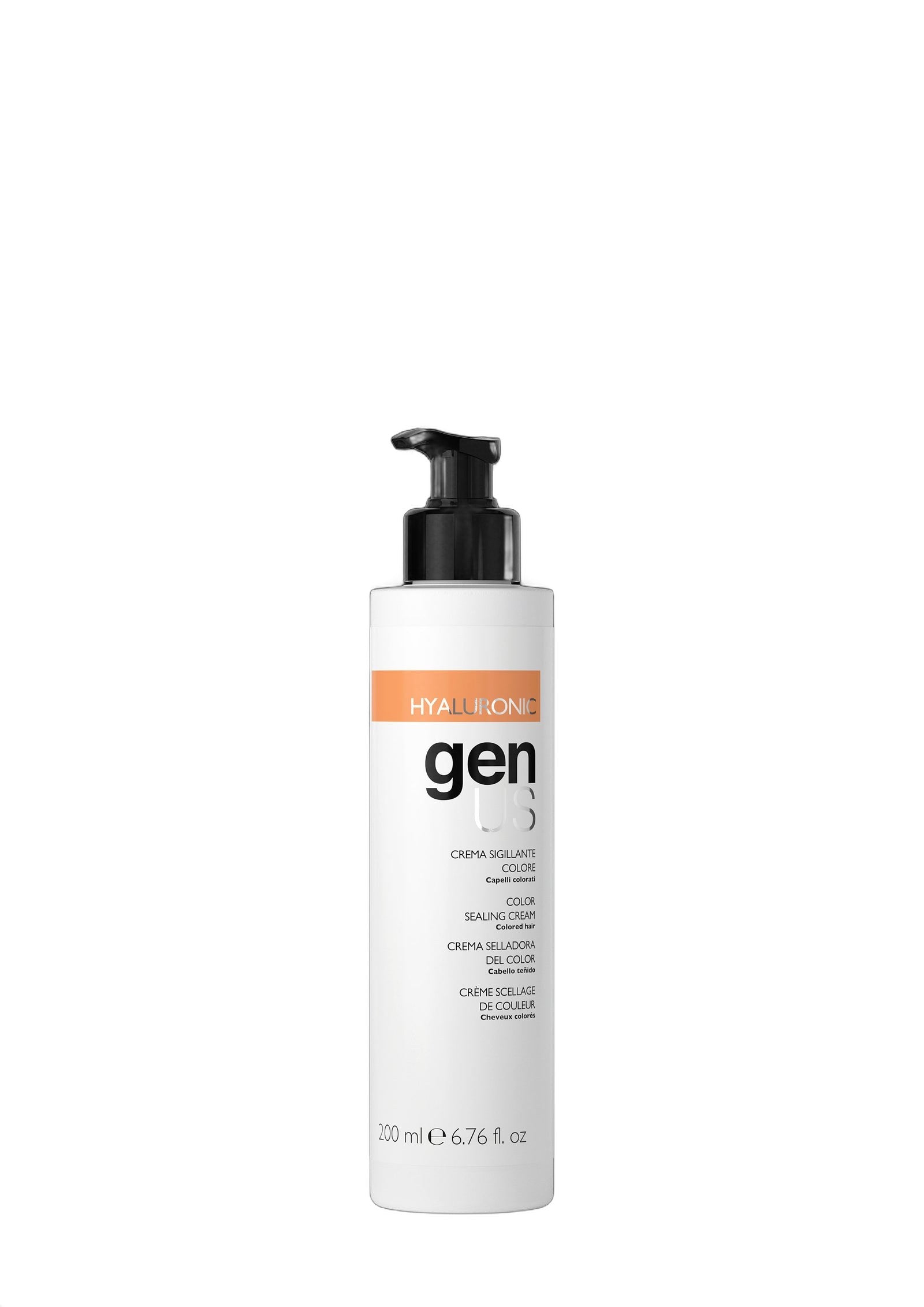 Genus Hyaluronic Acid Color Sealing Cream Treatment 200ml on white background
