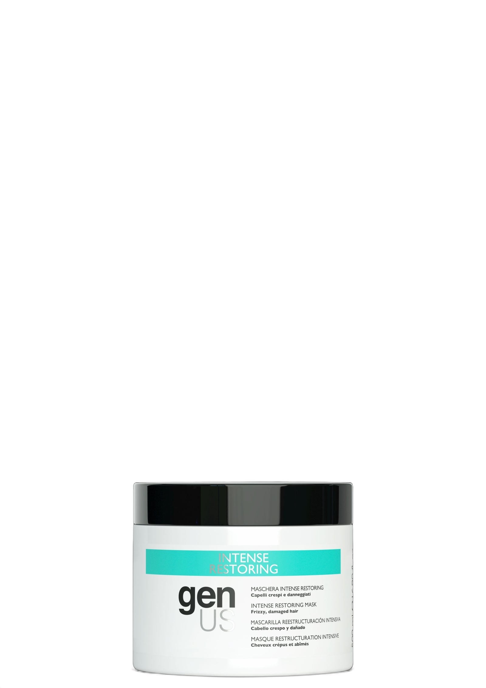 Genus Intense Restoring Hair Mask For Damaged And Frizzy Hair on white background