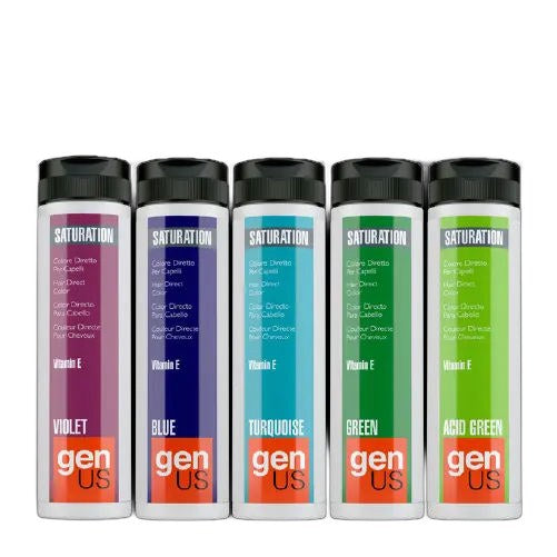 Genus Saturation Direct Hair Dye Gel Vitamin E Enriched on white background