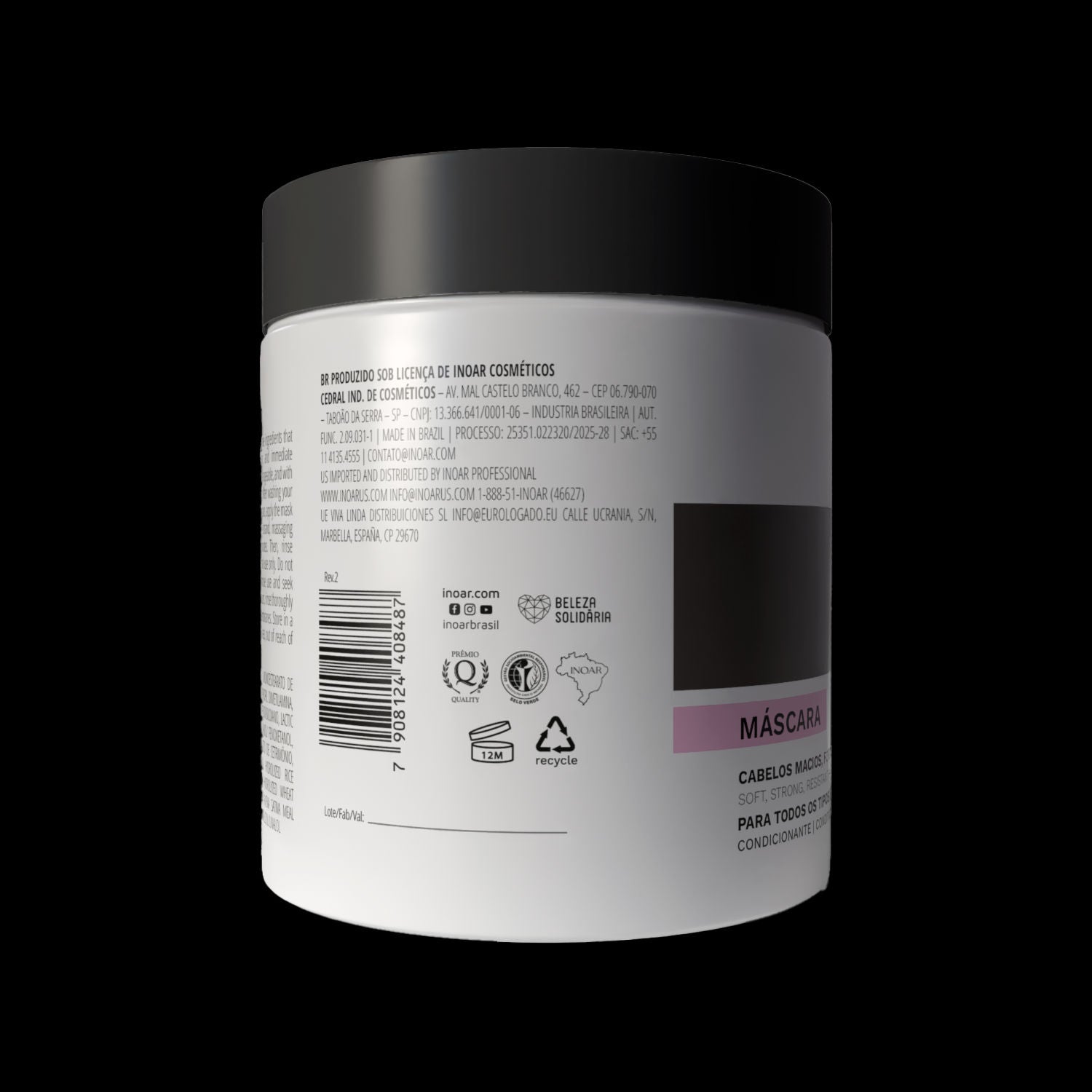 Inoar Strength & Shine Deep Hydration Hair Mask 500g