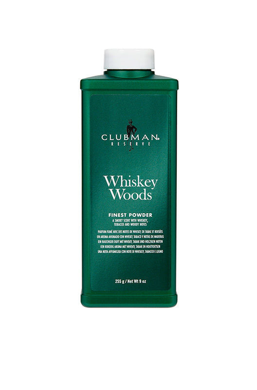Clubman Reserve Whiskey Woods Talc-Free Body Powder 9 oz