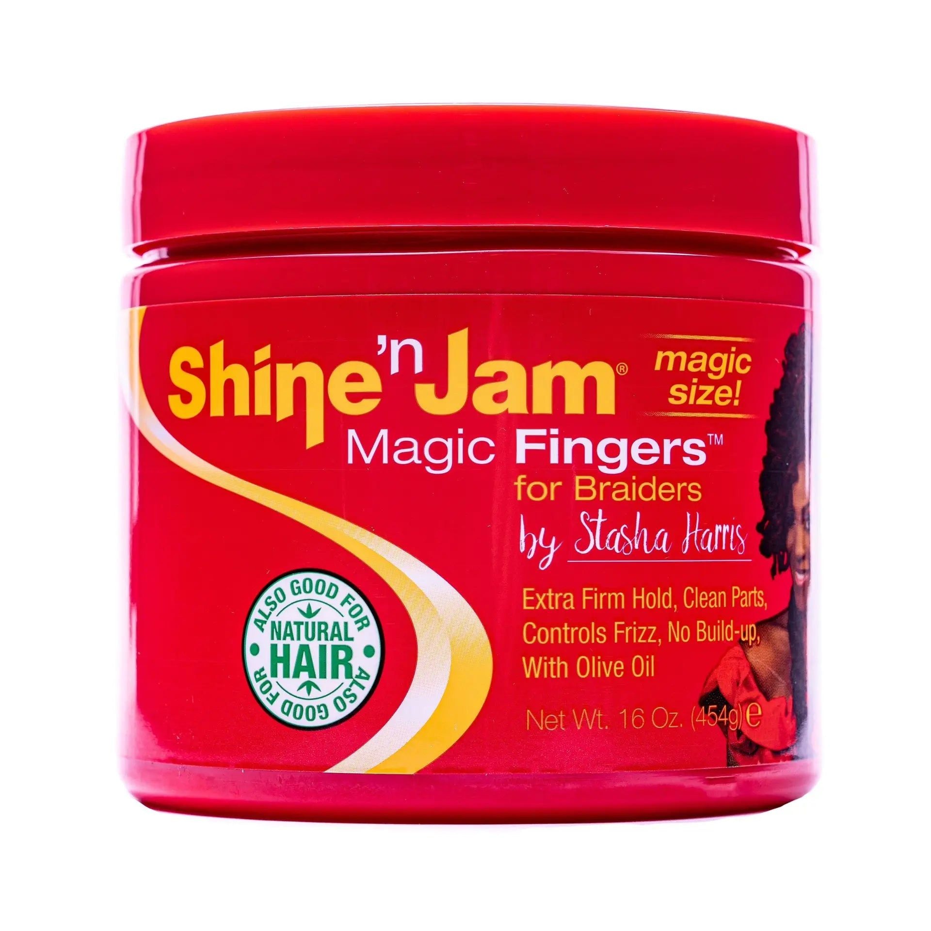 Shine'n Jam Magic Fingers Braiding Edge Control Gel 16 oz