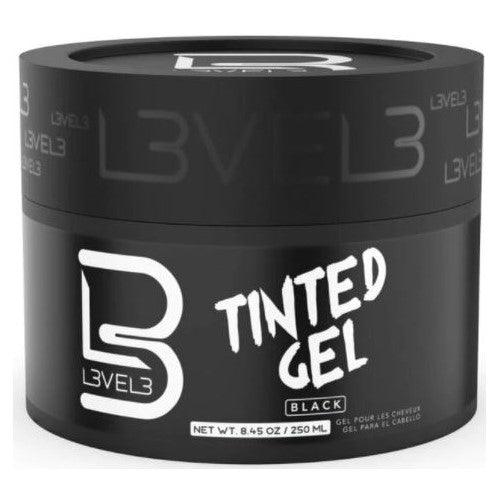 L3VEL3 Tinted Hair Gel Black Color