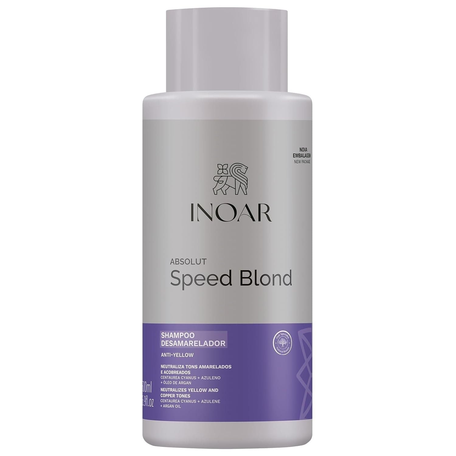 Inoar Absolut Speed Blond Shampoo with Argan Oil for Blonde Hair