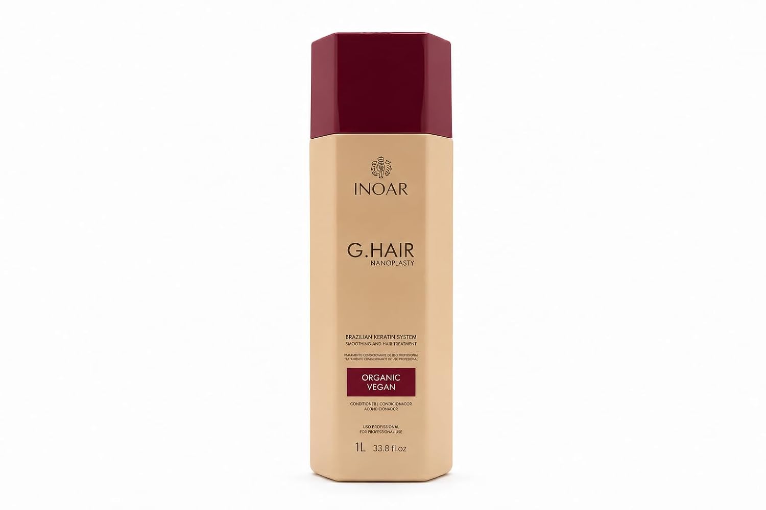 Inoar G.Hair Nanoplasty Brazilian Keratin Smoothing Treatment 33.8 fl oz