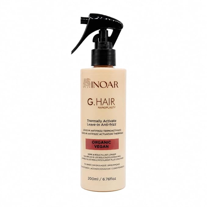 INOAR G.Hair Nanoplasty Leave-In Anti-Frizz Serum 6.76 fl oz
