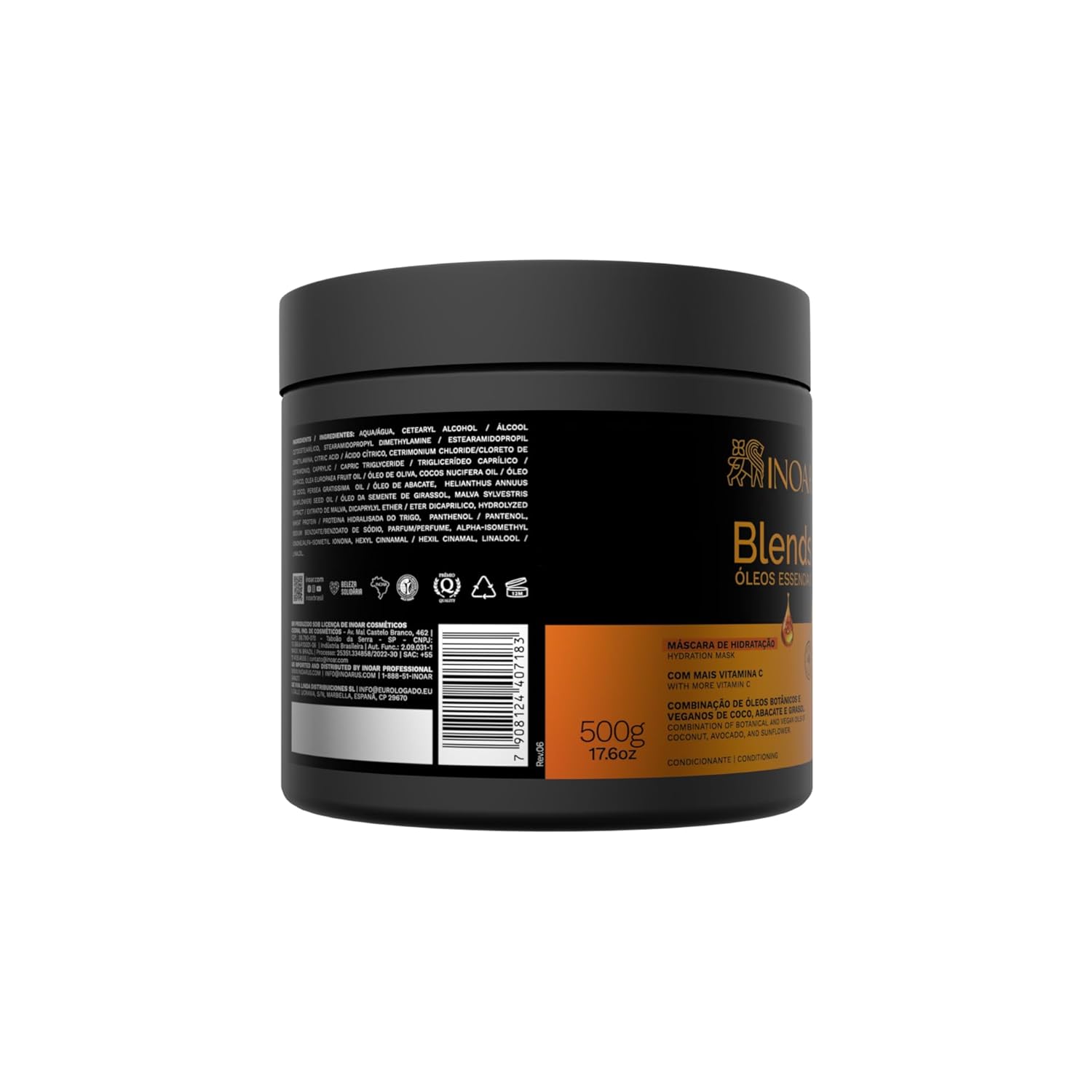Inoar Blends Combing Cream with Vitamin C and Vegan Oils
