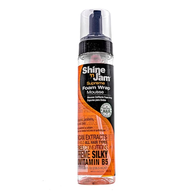 AmPro Shine-n-Jam Supreme Hold Foam Wrap Mousse 8 oz