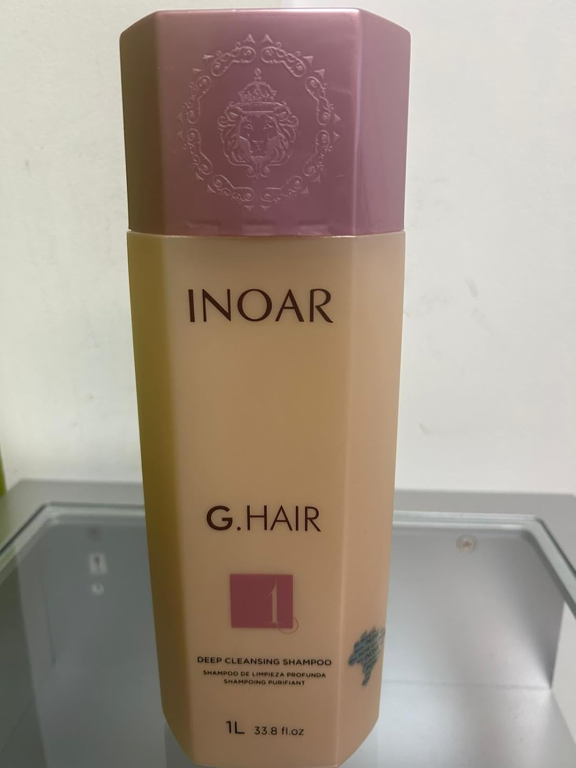 INOAR GHair Premium Shampoo Step 1 Deep Cleansing Keratin 33 fl oz