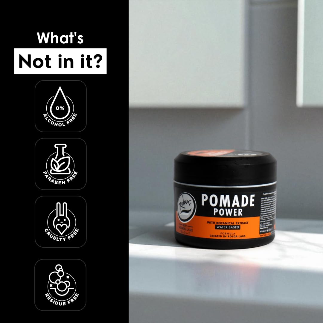 Rolda Power Hair Pomade High Hold High Shine 5.29 oz