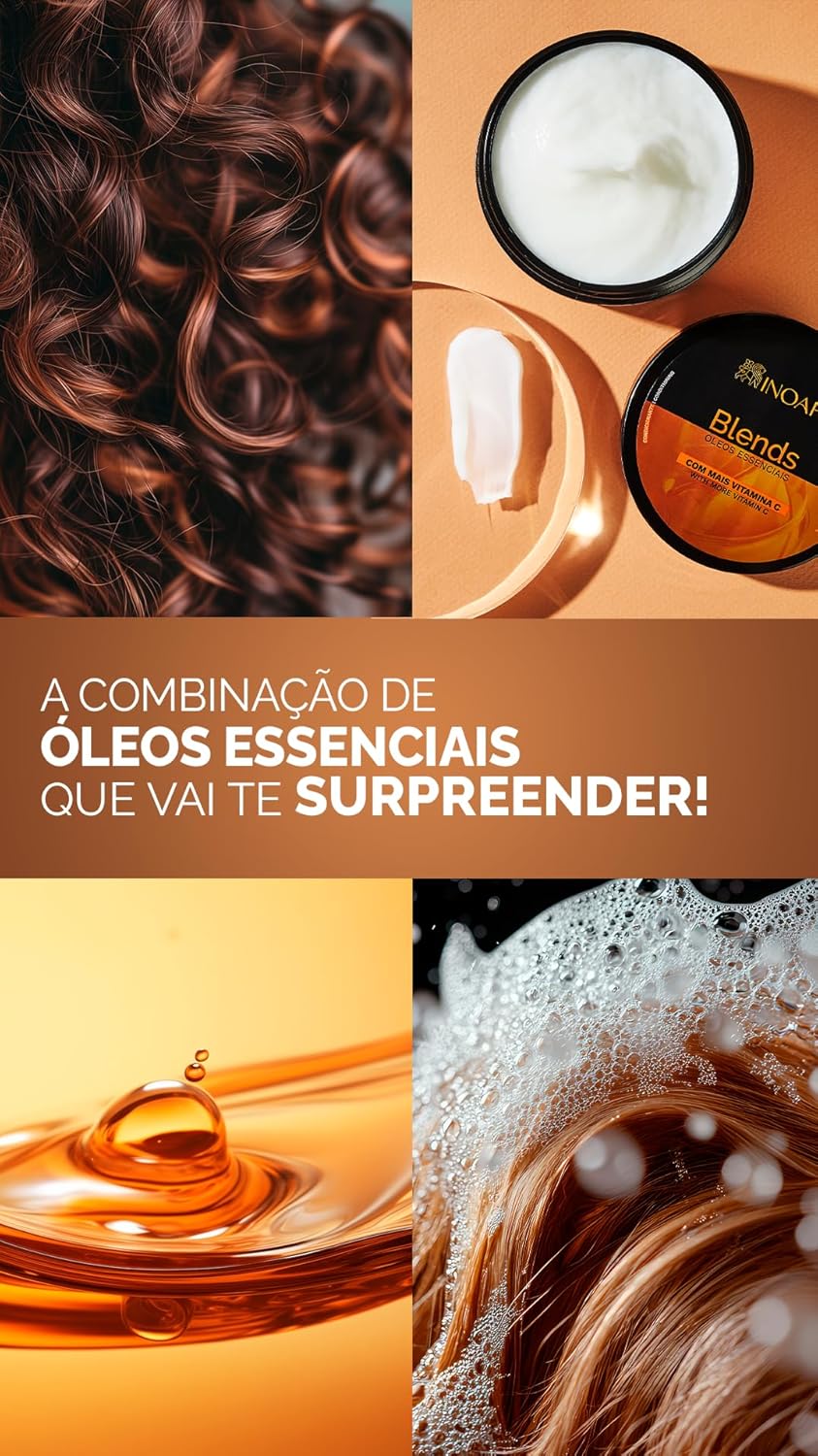 Inoar Blends Combing Cream with Vitamin C and Vegan Oils
