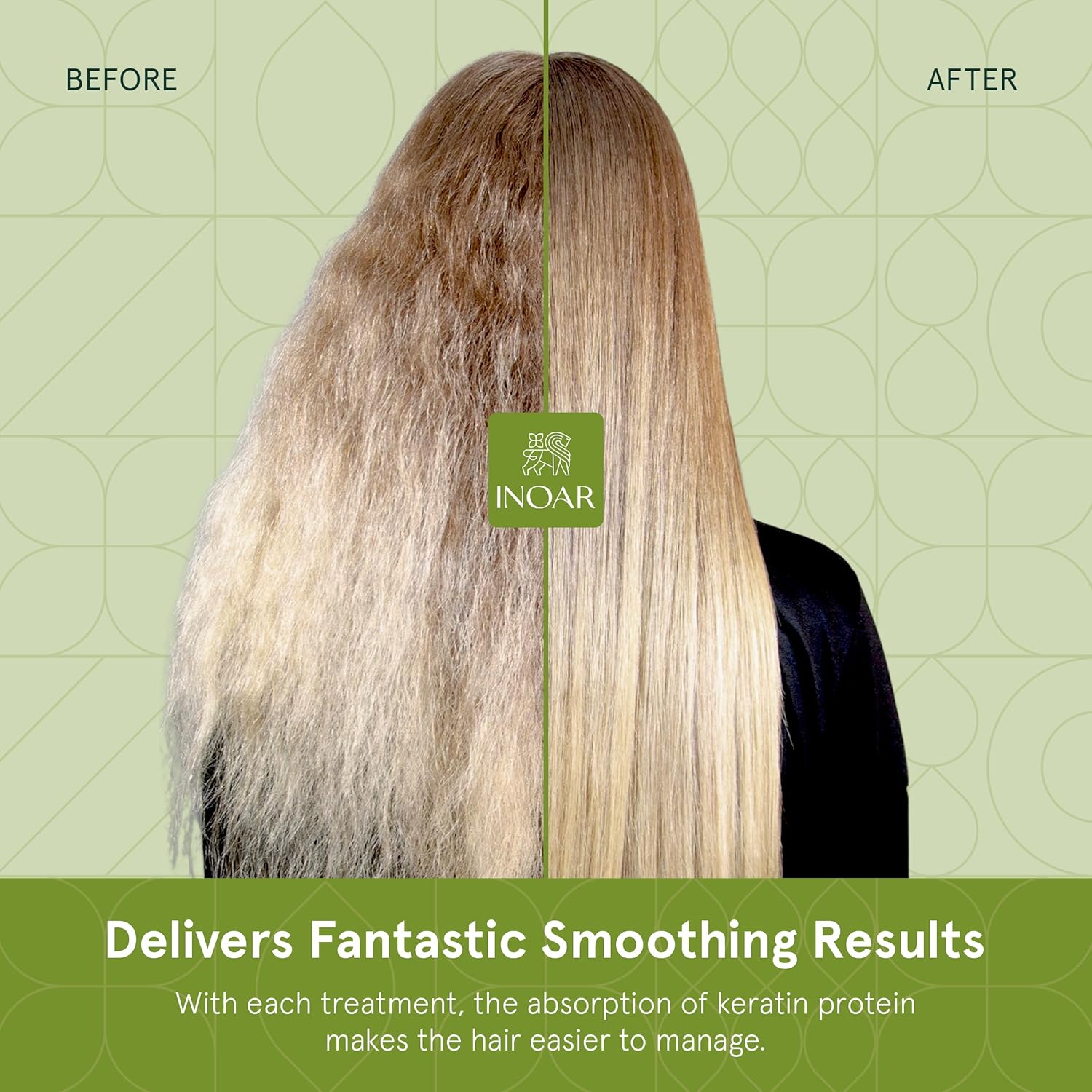 INOAR GHair Premium Shampoo Step 1 Deep Cleansing Keratin 33 fl oz