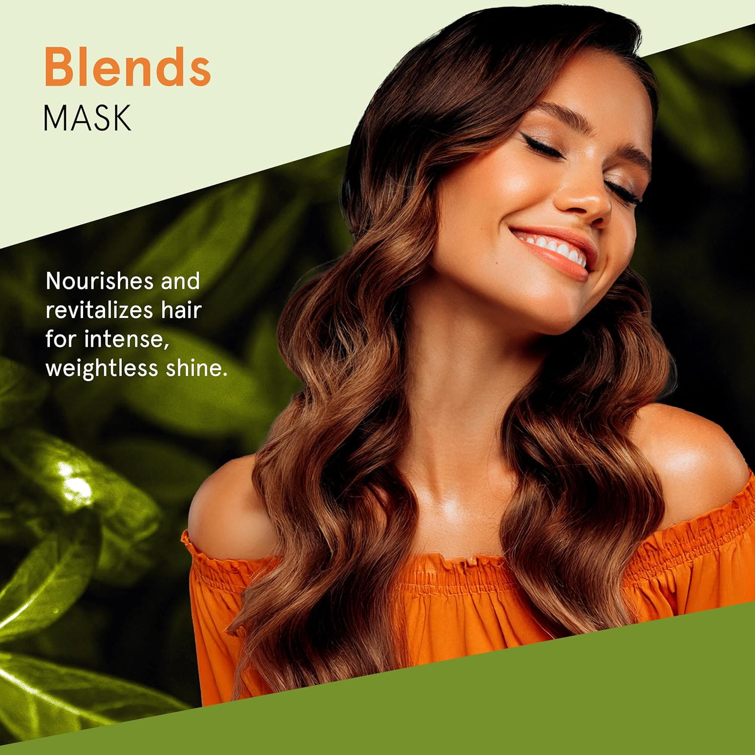 Inoar Blends Mask Moisturizing Hair Treatment With Vitamin C And Argan Oil 17.64 fl oz