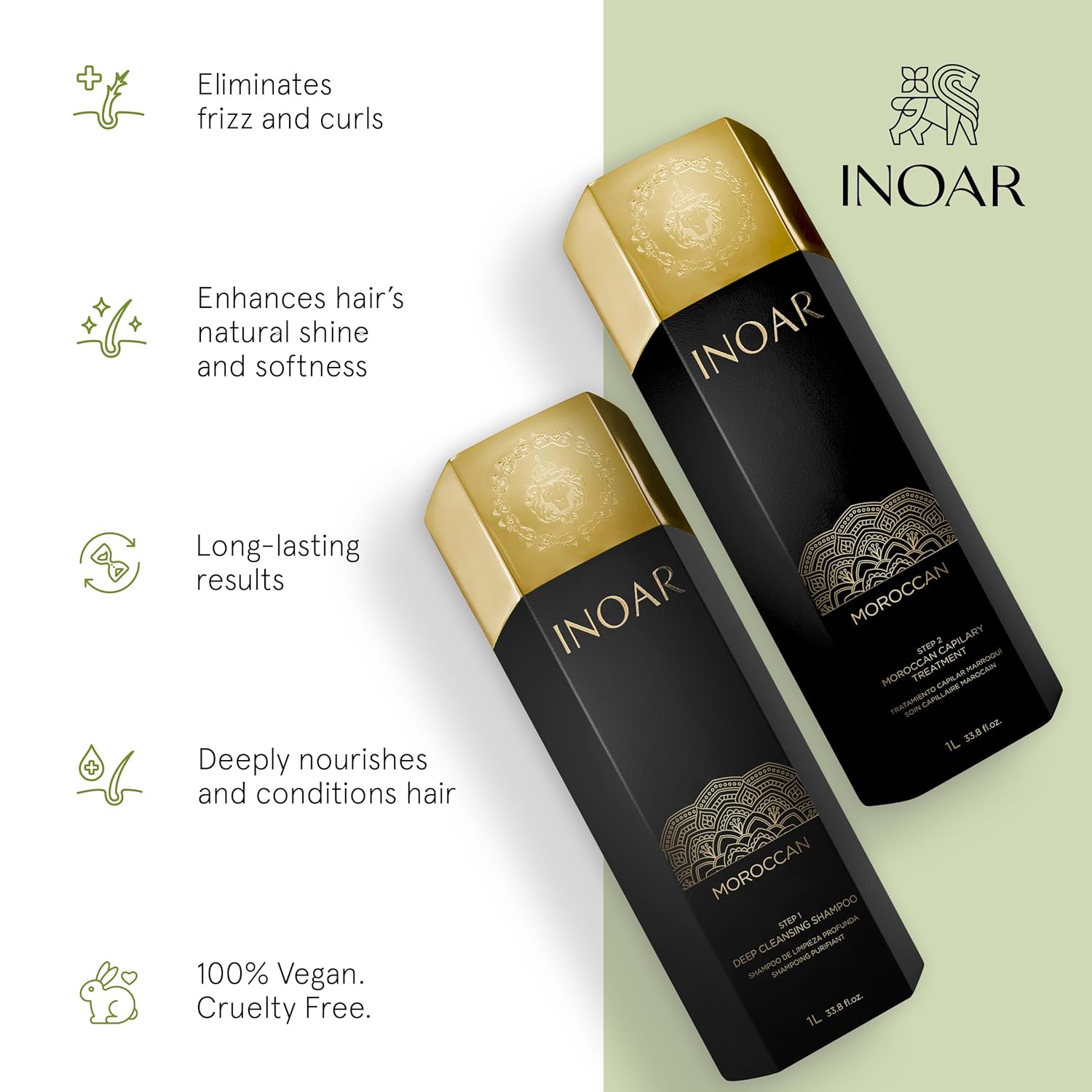 INOAR Moroccan Premium Treatment Step 2 Hair Smoothing 33 fl oz
