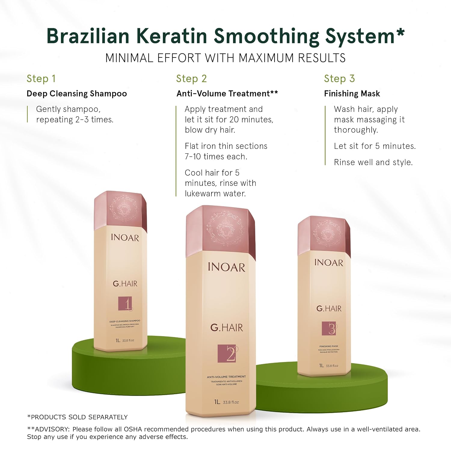 Inoar GHair Premium Keratin Step 2 Smoothing 33 fl oz