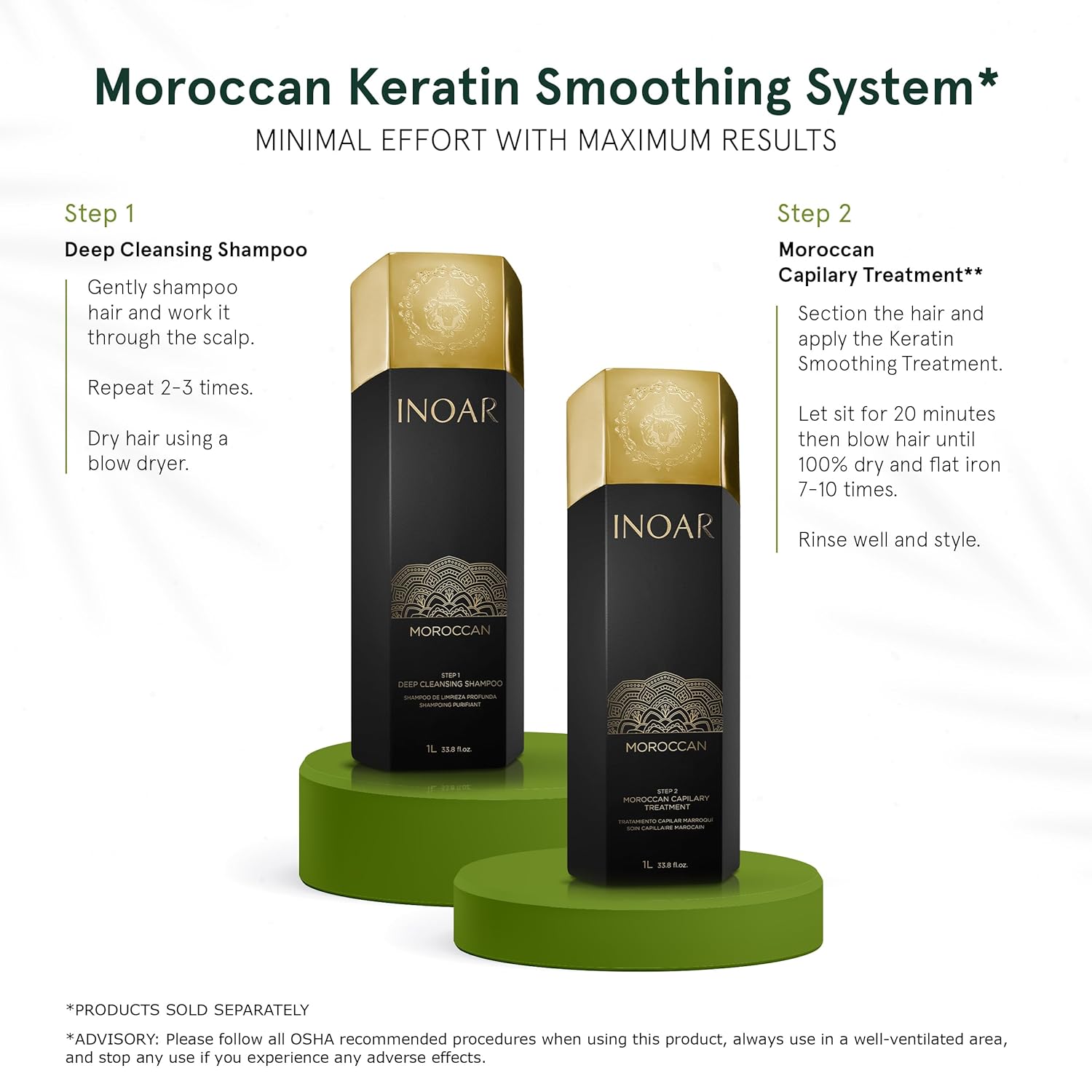 INOAR Moroccan Premium Treatment Step 2 Hair Smoothing 33 fl oz