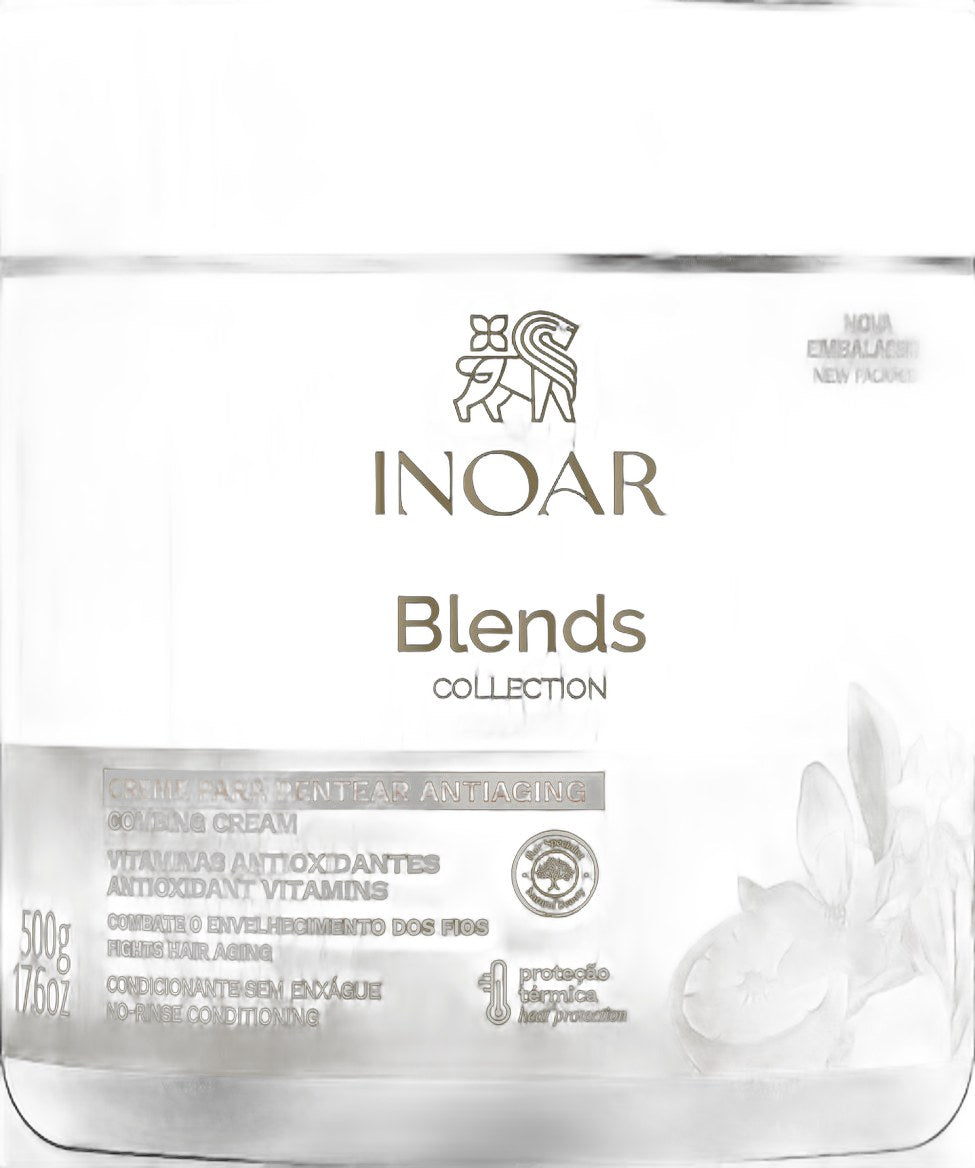 Inoar Blends Collection Antiaging Professional Leave-in Hair Cream 500g on white background